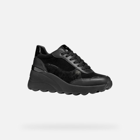 Wedge shoes SPHERICA EC13 WOMAN Black - image number 2 | GEOX