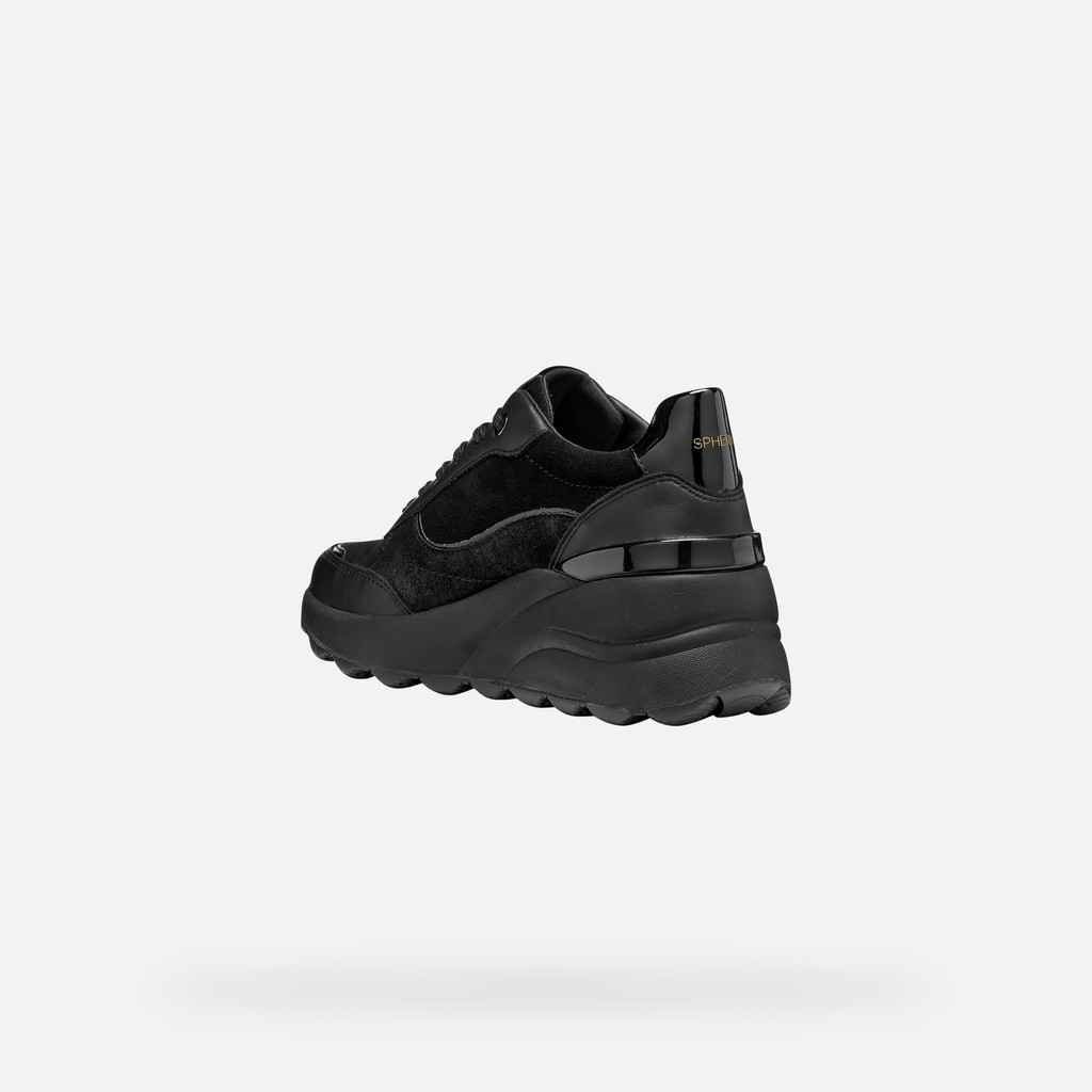Wedge shoes SPHERICA EC13 WOMAN Black - image number 3 | GEOX