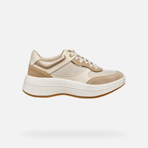 Sneakers à plateforme SPHERICA ECUB-3 FEMME Beige/Blanc cassé - image number 1 | GEOX