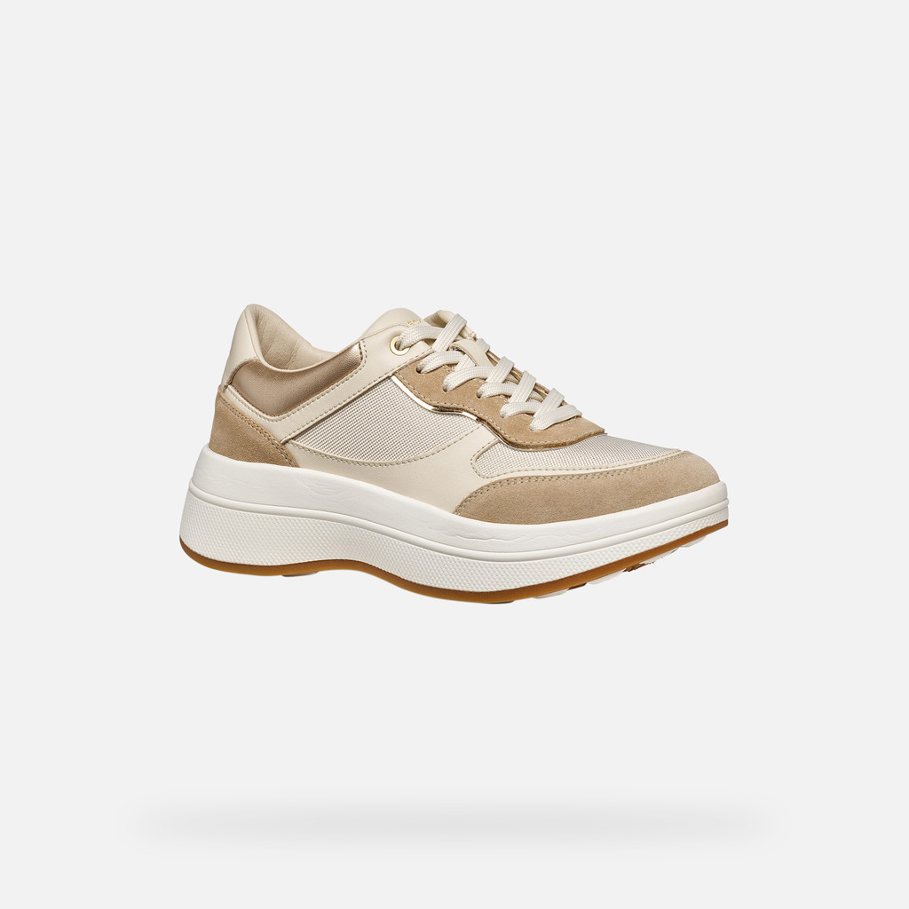 Sneakers à plateforme SPHERICA ECUB-3 FEMME Beige/Blanc cassé - image number 2 | GEOX