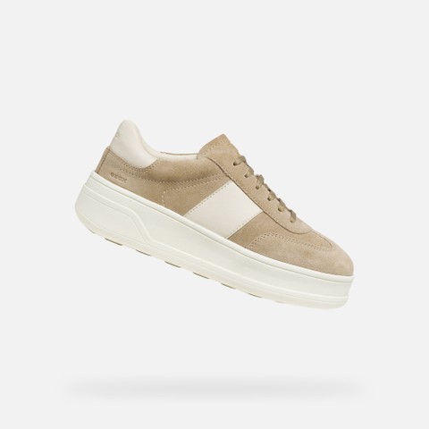 Platform trainers SPHERICA ECUB-2 WOMAN Cream/Papyrus - image number 0 | GEOX