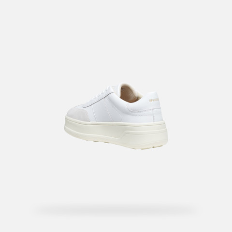 Platform trainers SPHERICA ECUB-2 WOMAN White/Off White - image number 3 | GEOX