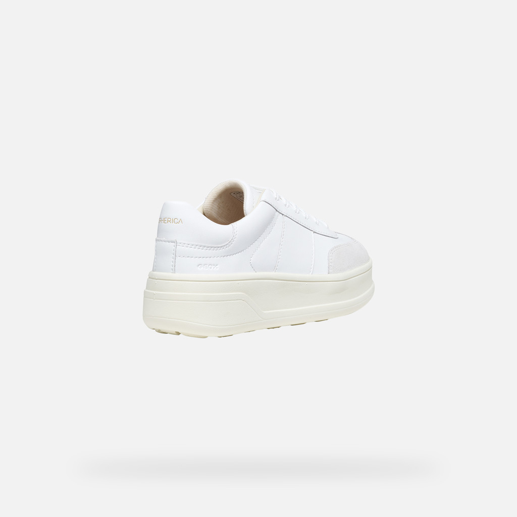 Platform trainers SPHERICA ECUB-2 WOMAN White/Off White - image number 4 | GEOX