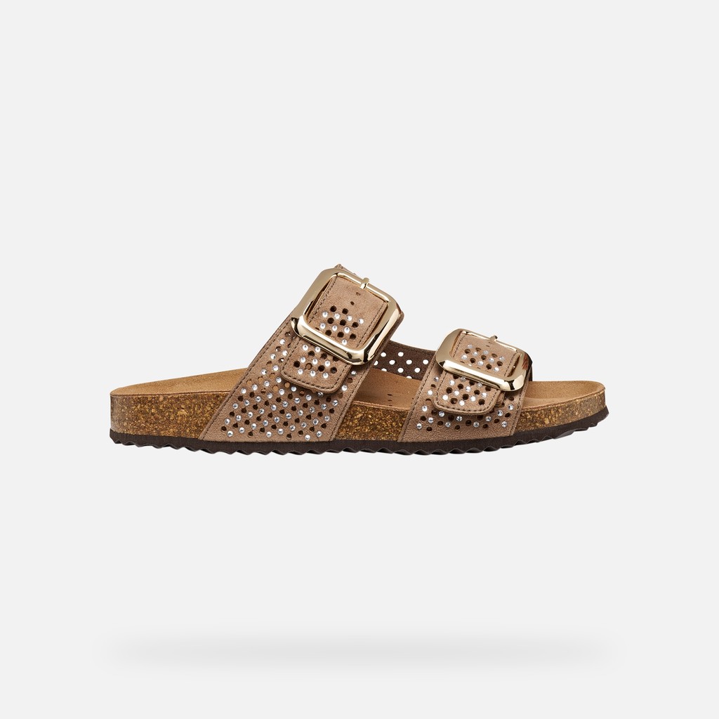 Mules BRIONIA R FEMME Vieux rose - image number 1 | GEOX