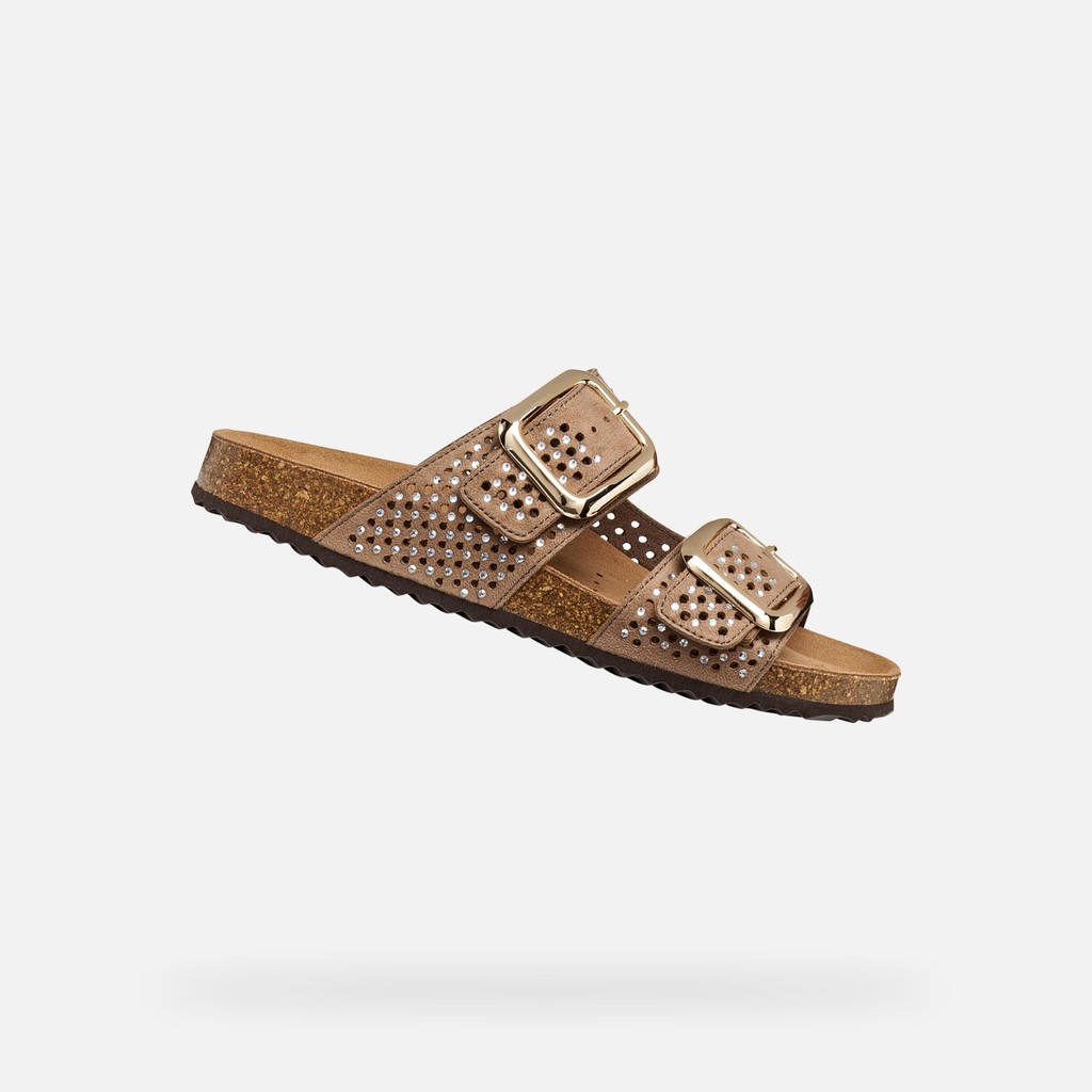 Mules BRIONIA R FEMME Vieux rose - image number 0 | GEOX