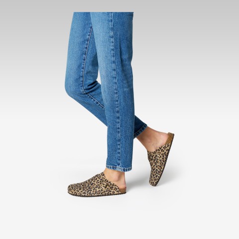 Ciabatte leopardate BRIONIA R DONNA Cuoio - image number 1 | GEOX