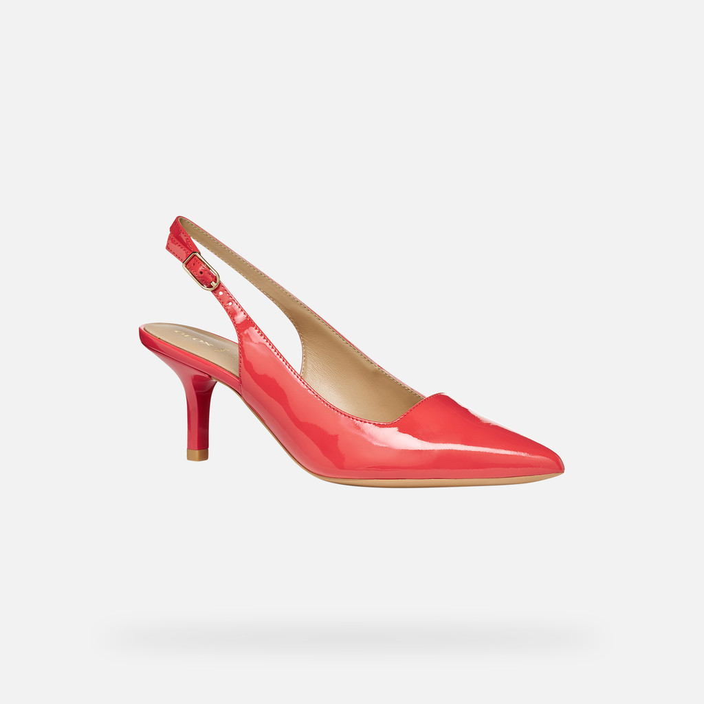Slingback mit mittlerem Absatz KLEOPY DAME Korallenrot - image number 2 | GEOX