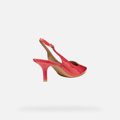 Slingback mit mittlerem Absatz KLEOPY DAME Korallenrot - image number 4 | GEOX