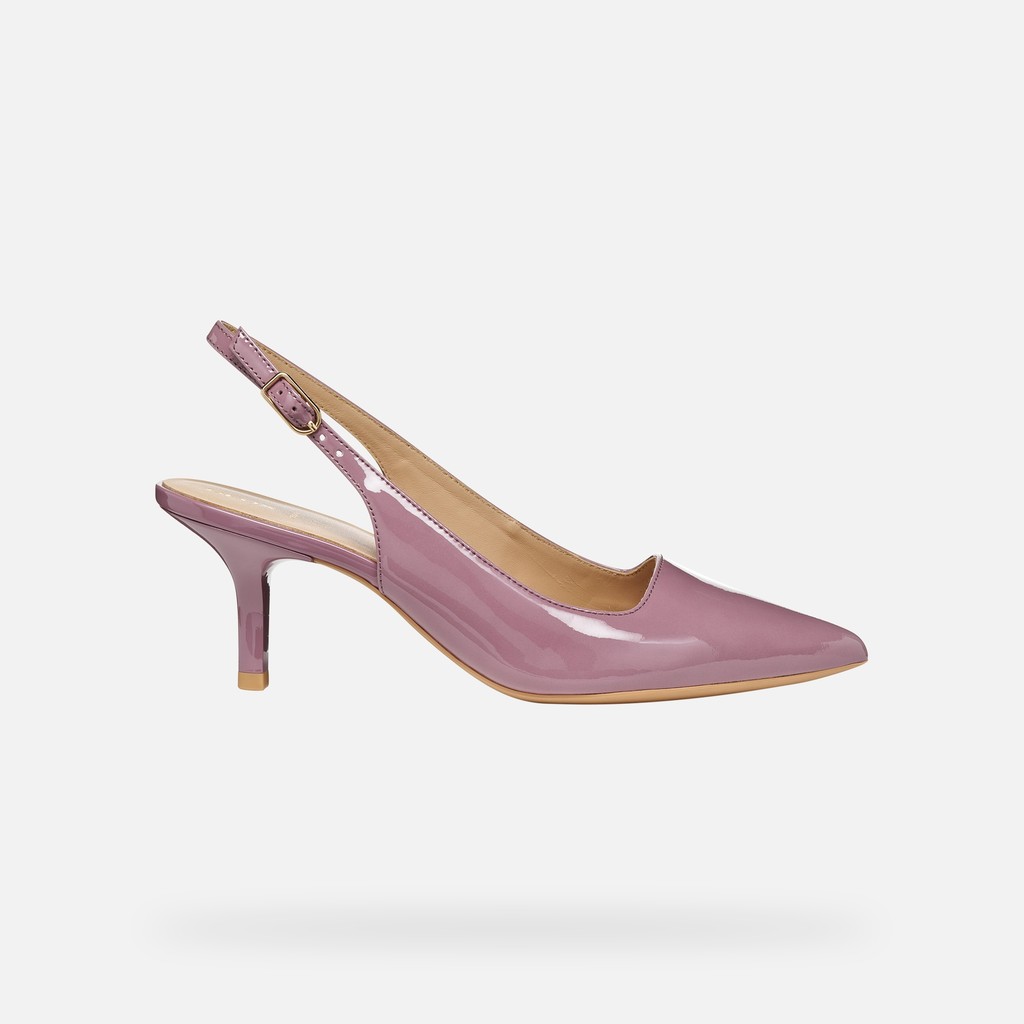 Slingbacks with medium-high heels KLEOPY WOMAN Old Rose - image number 1 | GEOX