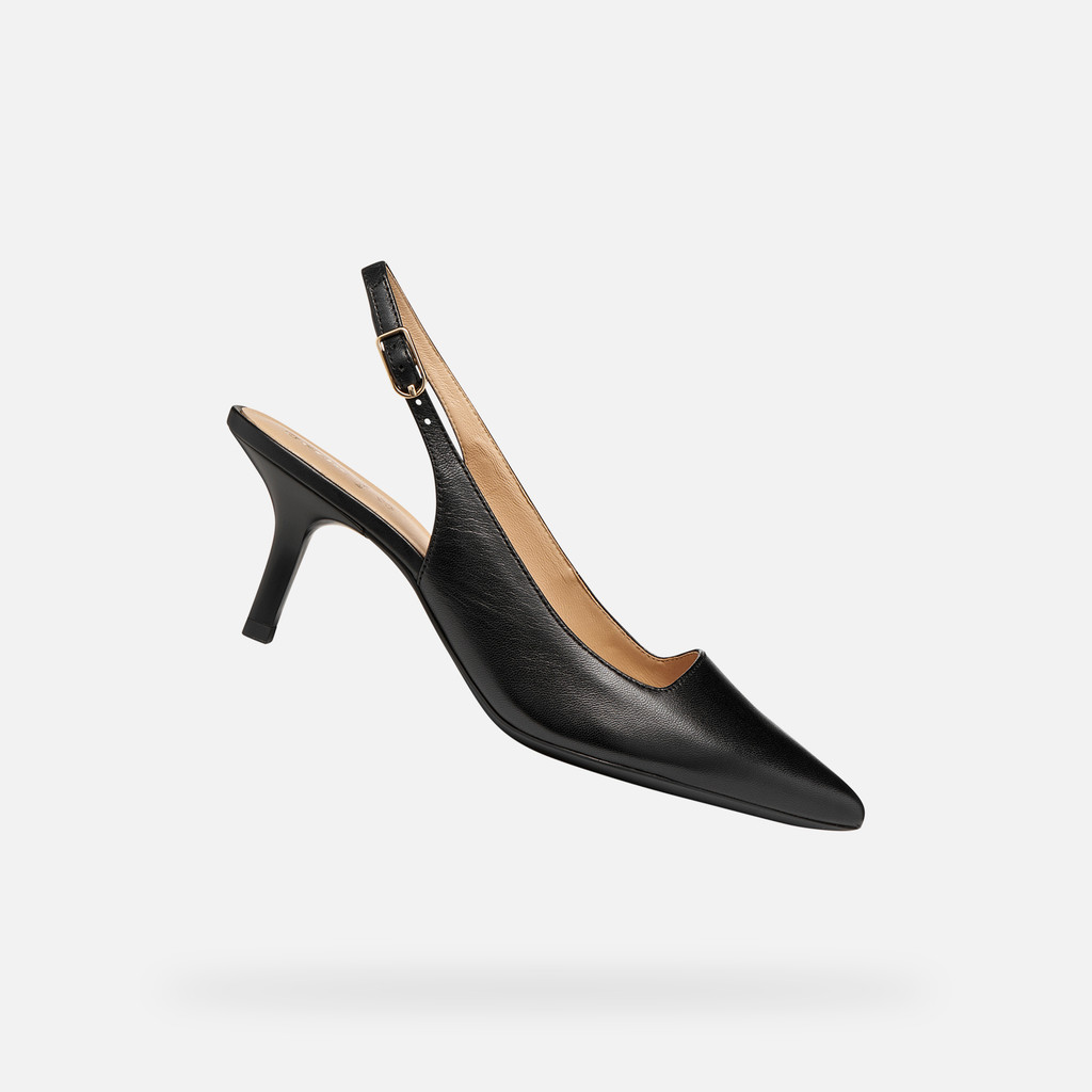 Slingbacks à talon moyen KLEOPY FEMME Noir - image number 0 | GEOX