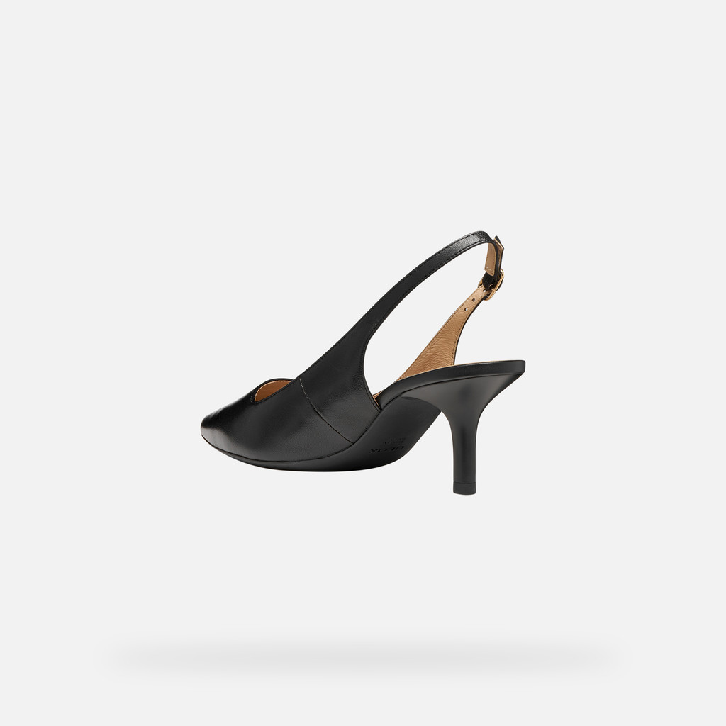 Slingbacks à talon moyen KLEOPY FEMME Noir - image number 3 | GEOX