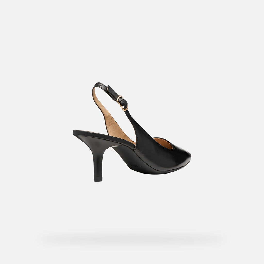 Slingbacks à talon moyen KLEOPY FEMME Noir - image number 4 | GEOX