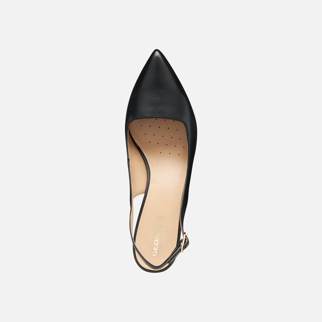 Slingbacks à talon moyen KLEOPY FEMME Noir - image number 5 | GEOX
