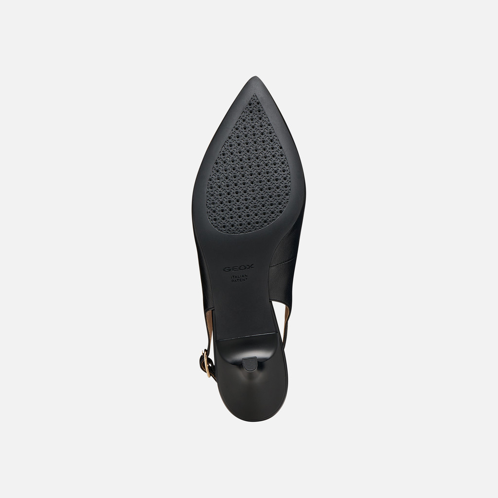Slingbacks à talon moyen KLEOPY FEMME Noir - image number 6 | GEOX