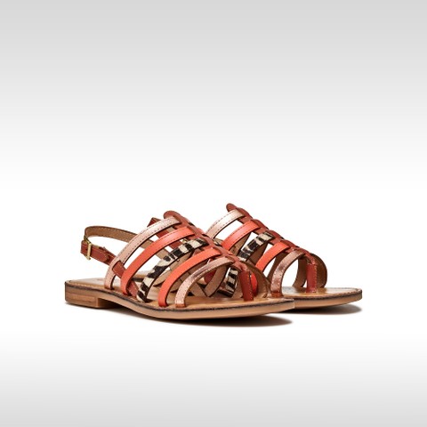 Sandali bassi MADDALUSIA C DONNA Oro rosa/Mattone - image number 2 | GEOX