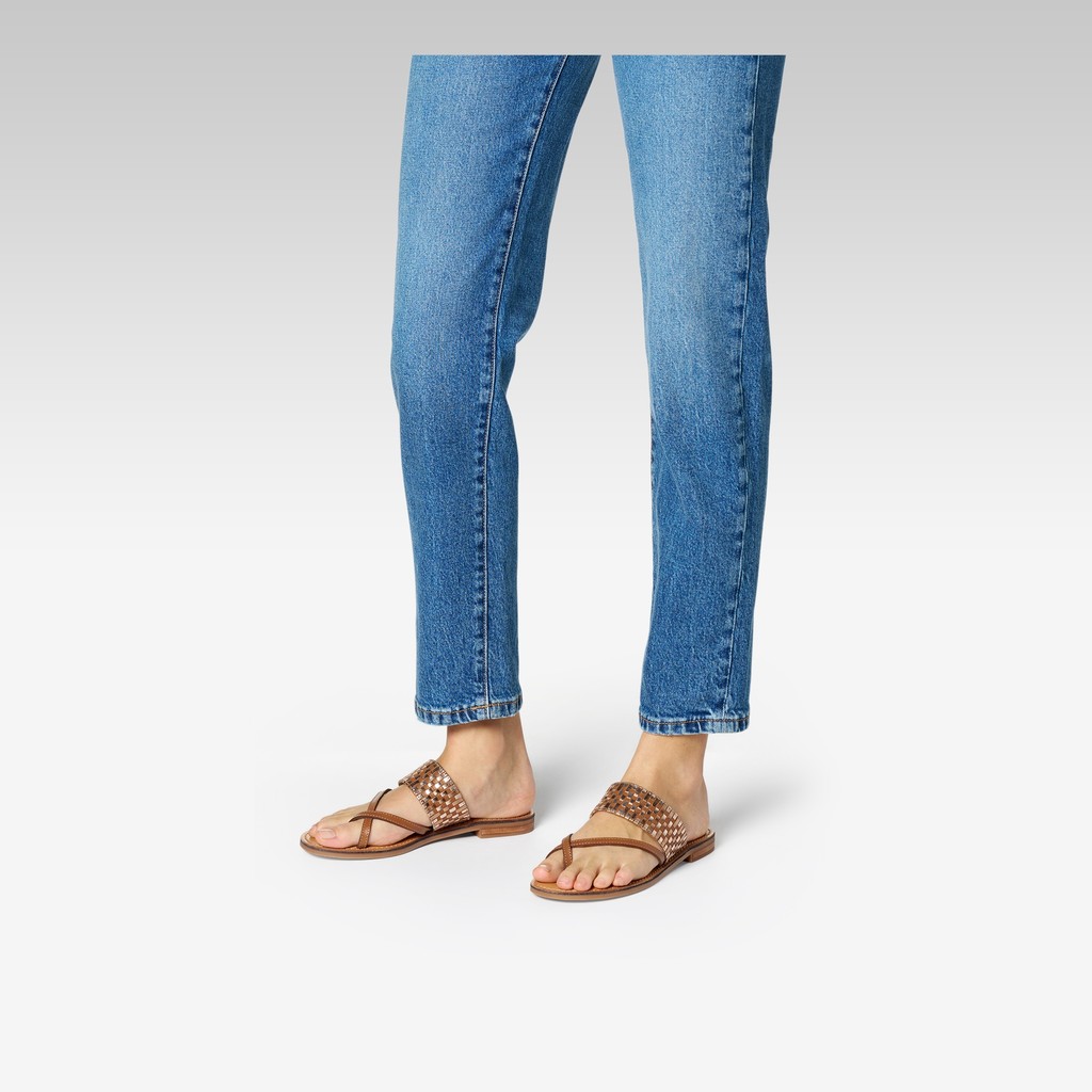 Ciabattine MADDALUSIA C DONNA Tabacco/Bronzo - image number 1 | GEOX