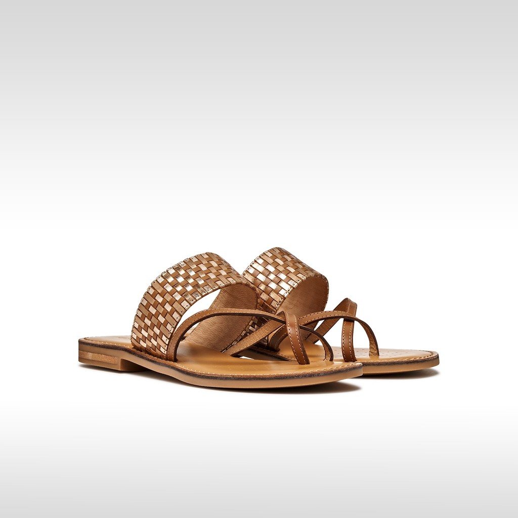 Ciabattine MADDALUSIA C DONNA Tabacco/Bronzo - image number 2 | GEOX