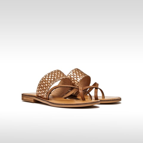 Ciabattine MADDALUSIA C DONNA Tabacco/Bronzo - image number 2 | GEOX