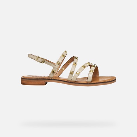 Flat sandals MADDALUSIA C WOMAN Papyrus - image number 1 | GEOX