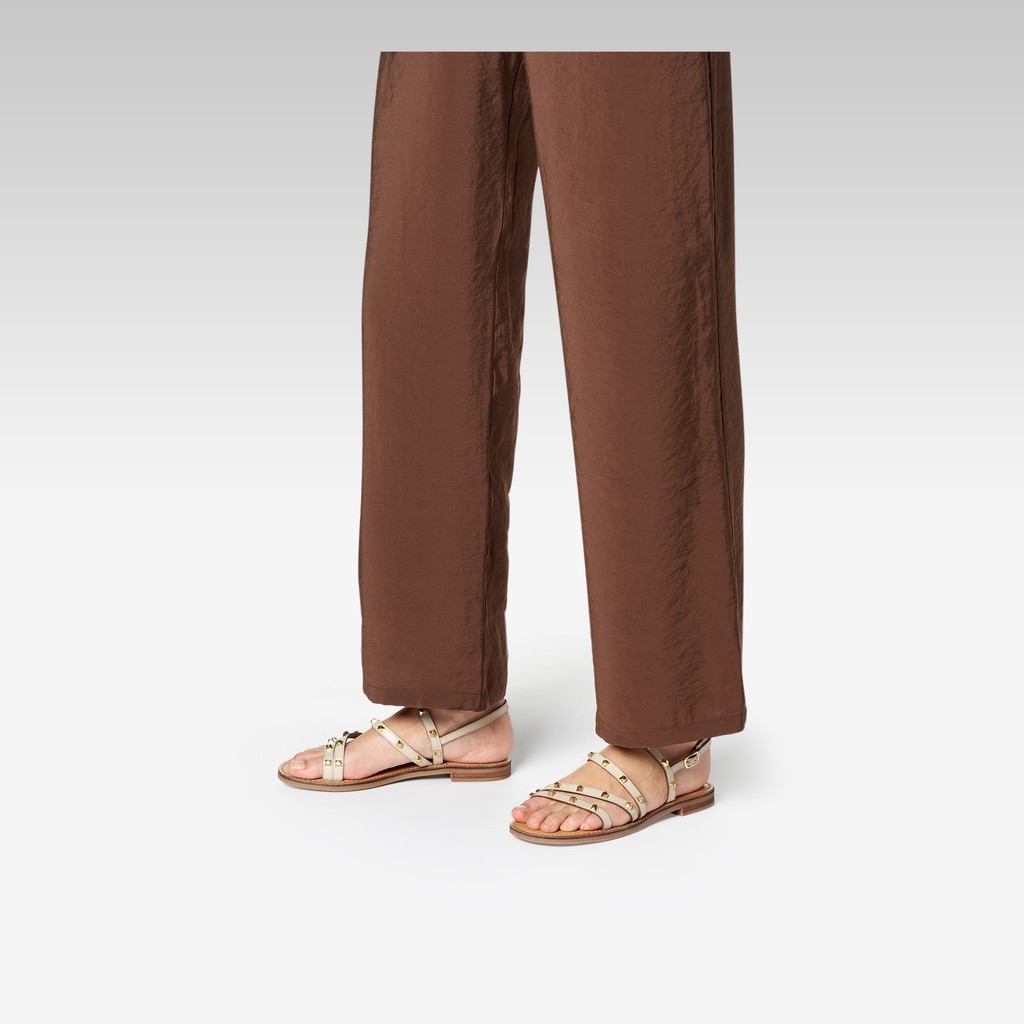 Flat sandals MADDALUSIA C WOMAN Papyrus - image number 2 | GEOX