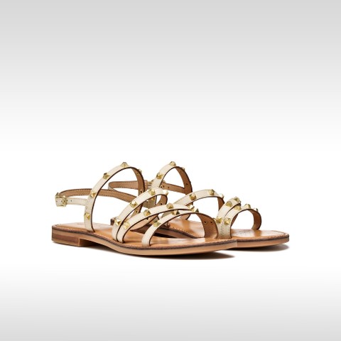 Flat sandals MADDALUSIA C WOMAN Papyrus - image number 3 | GEOX