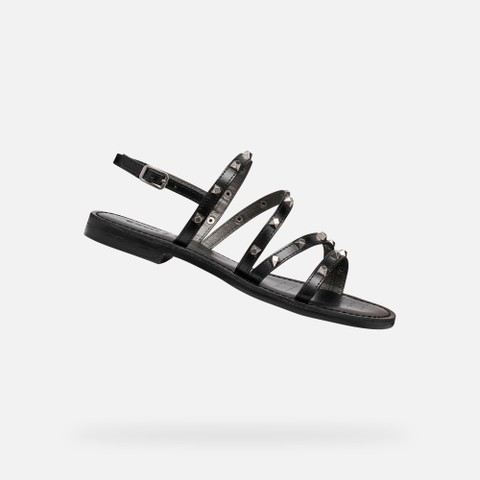 Sandalias planas MADDALUSIA C MUJER Negro | GEOX