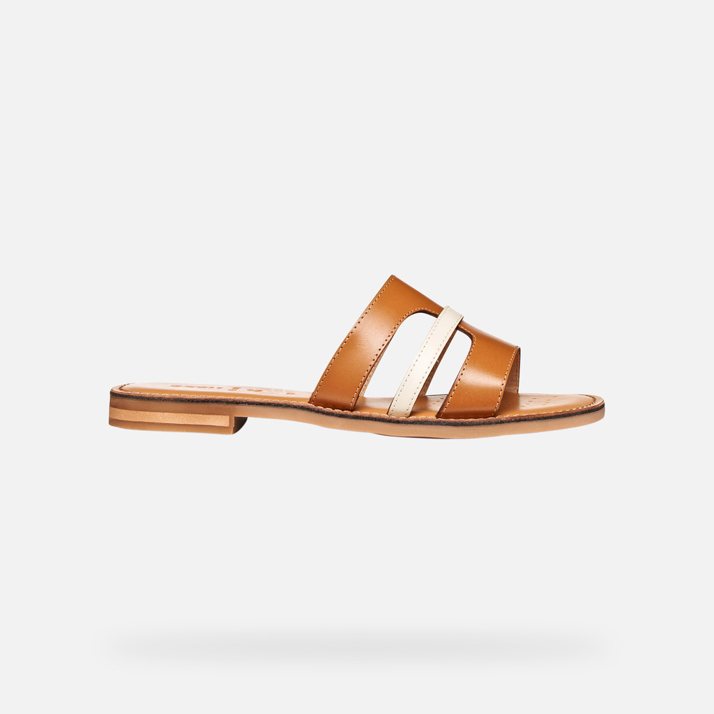 Maddalusia C Femme Tabac/blanc Cassé