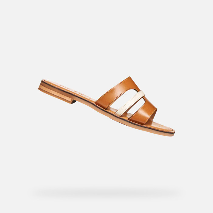 Zapatillas MADDALUSIA C MUJER Tabaco/Blanco lechoso | GEOX