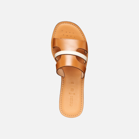 Slippers MADDALUSIA C WOMAN Camel/Papyrus - image number 5 | GEOX