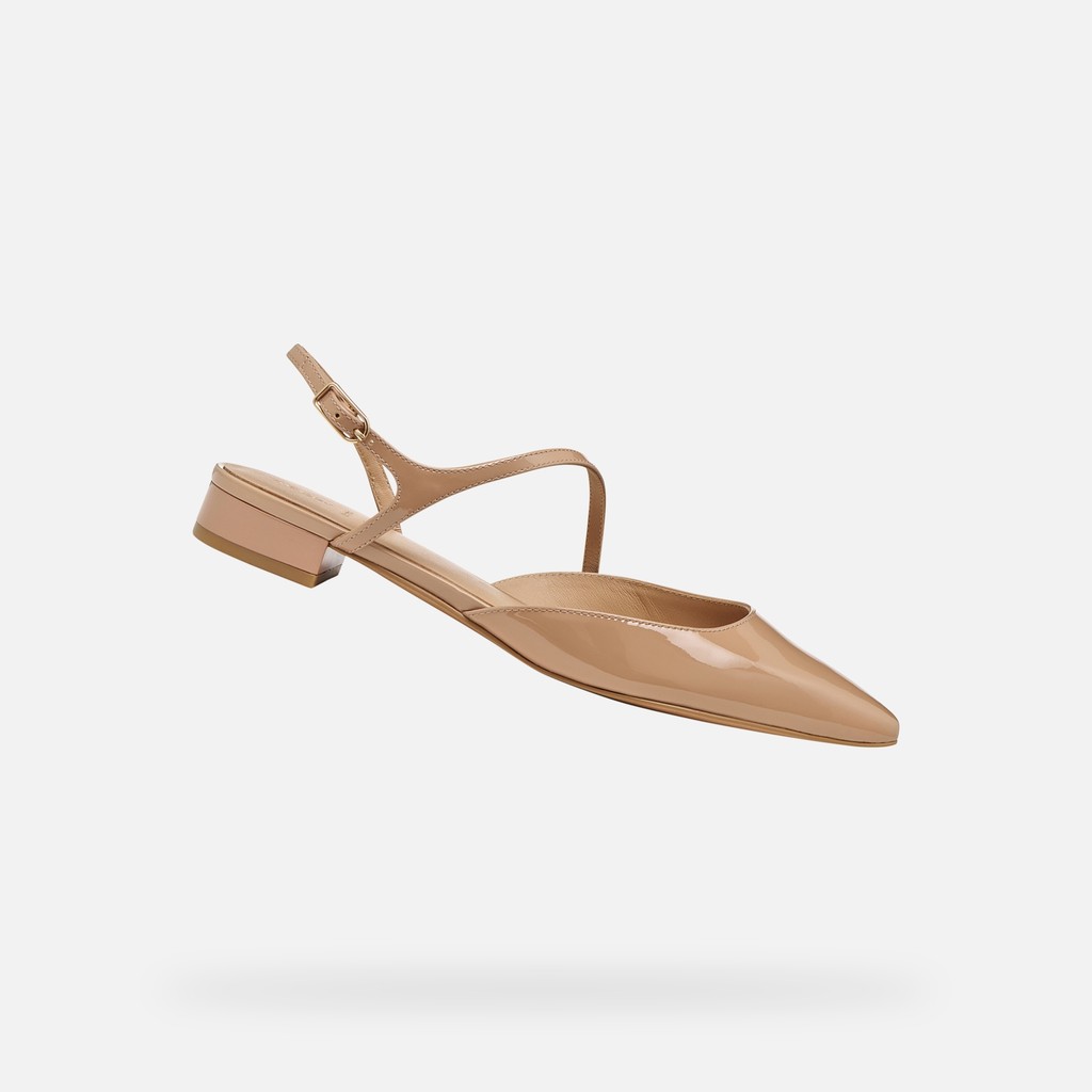 Slingback mit niedrigem Absatz GISELDA15 DAME Hellbraun - image number 0 | GEOX
