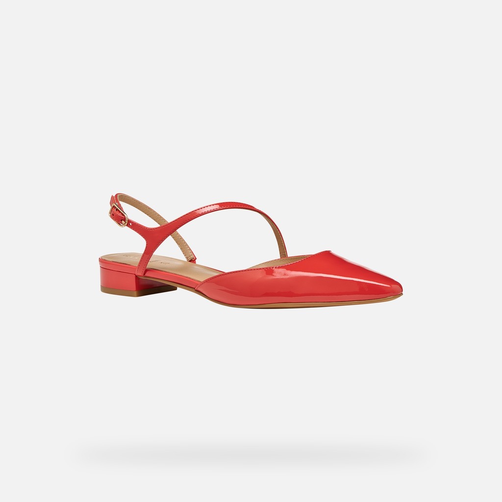 Slingbacks con tac&oacute;n bajo GISELDA15 MUJER Coral - image number 2 | GEOX
