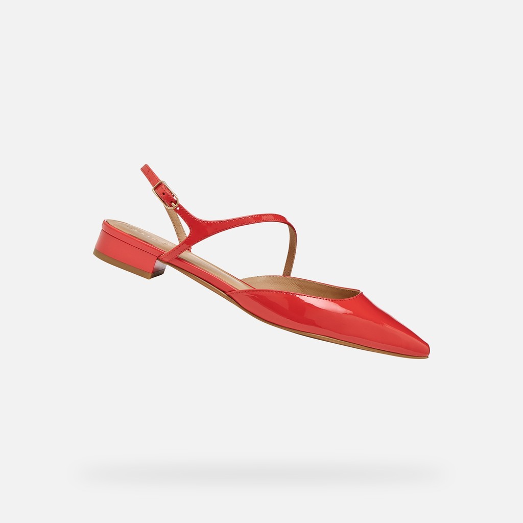 Slingbacks con tac&oacute;n bajo GISELDA15 MUJER Coral - image number 0 | GEOX