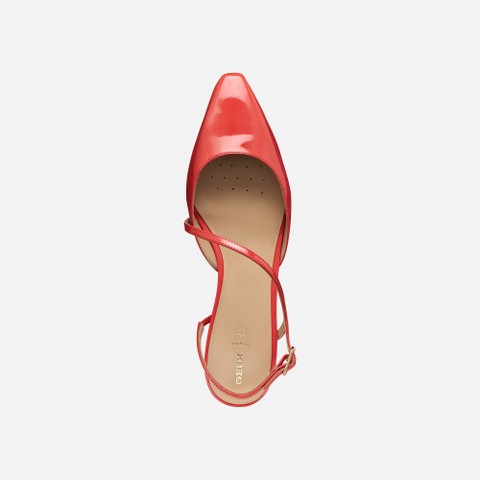 Slingbacks con tac&oacute;n bajo GISELDA15 MUJER Coral - image number 5 | GEOX