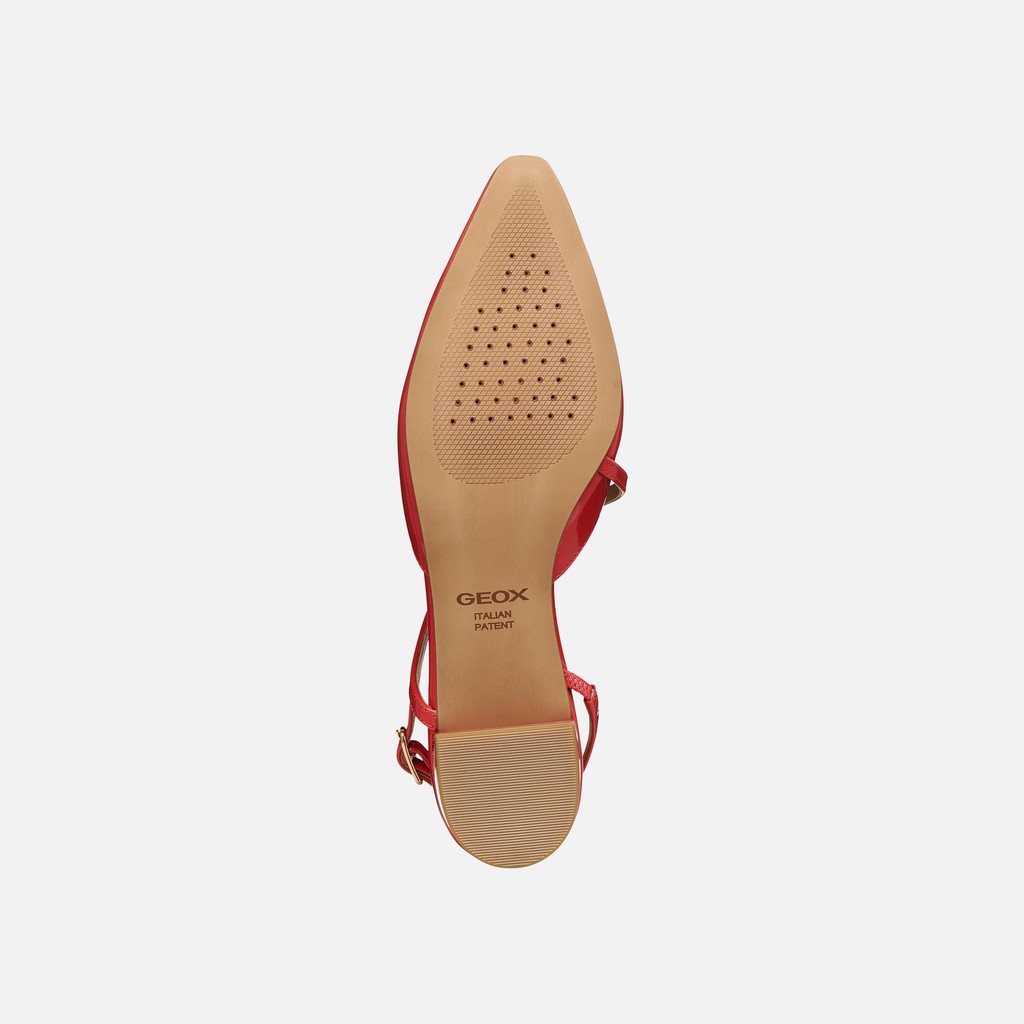 Slingbacks con tac&oacute;n bajo GISELDA15 MUJER Coral - image number 6 | GEOX