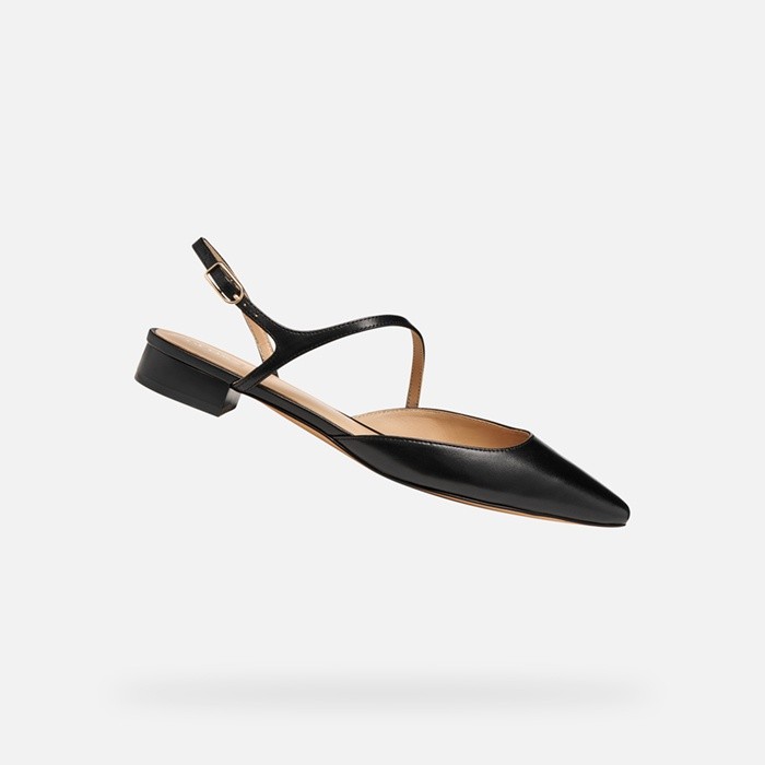Slingback con tacco basso GISELDA15 WOMAN Nero | GEOX