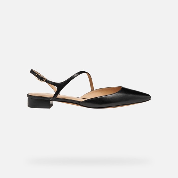 Slingback con tacco basso GISELDA15 WOMAN Nero | GEOX