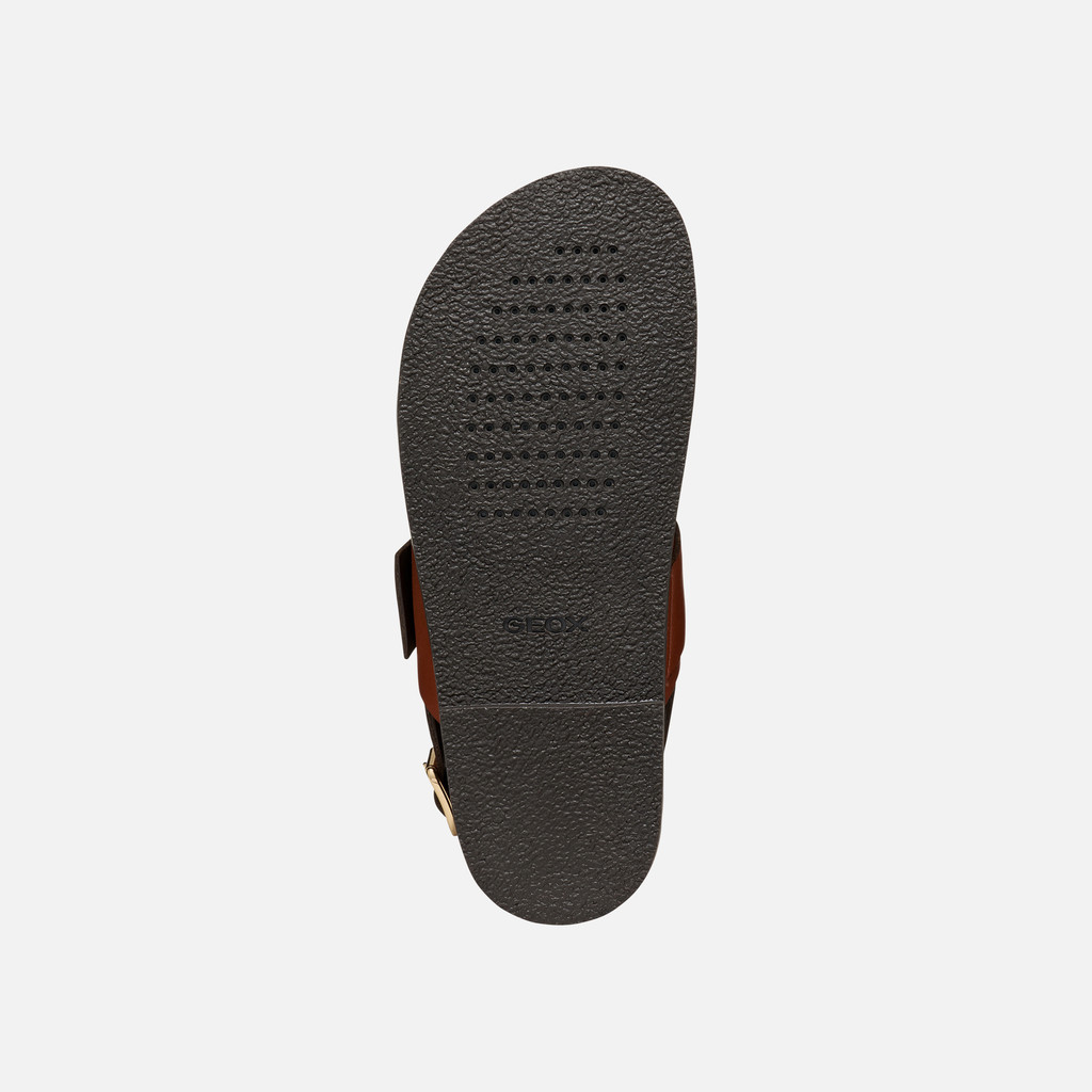 Flat sandals ADELASH WOMAN Brick - image number 7 | GEOX