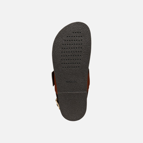 Flat sandals ADELASH WOMAN Brick - image number 7 | GEOX