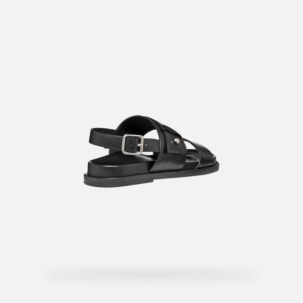 Flat sandals ADELASH WOMAN Black - image number 4 | GEOX