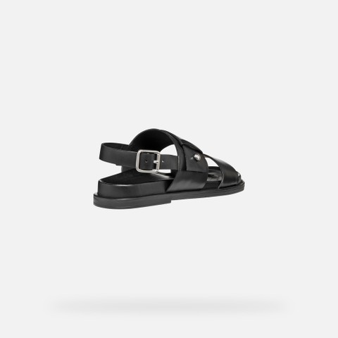 Flat sandals ADELASH WOMAN Black - image number 4 | GEOX