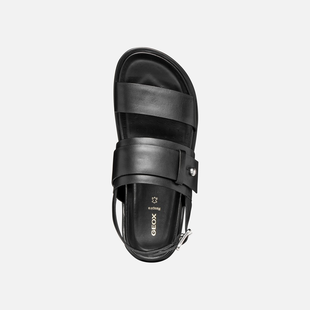Flat sandals ADELASH WOMAN Black - image number 5 | GEOX