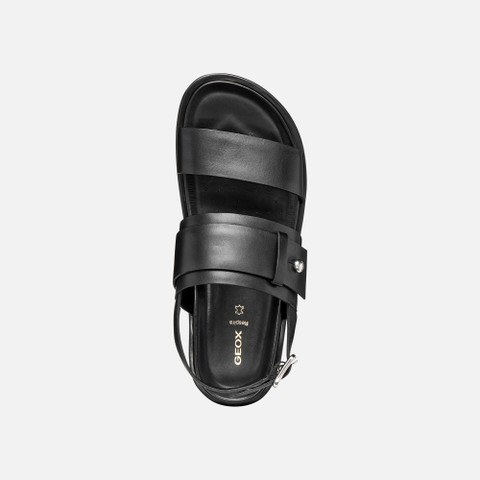 Flat sandals ADELASH WOMAN Black - image number 5 | GEOX