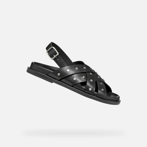 Studded sandals ADELASH WOMAN Black | GEOX