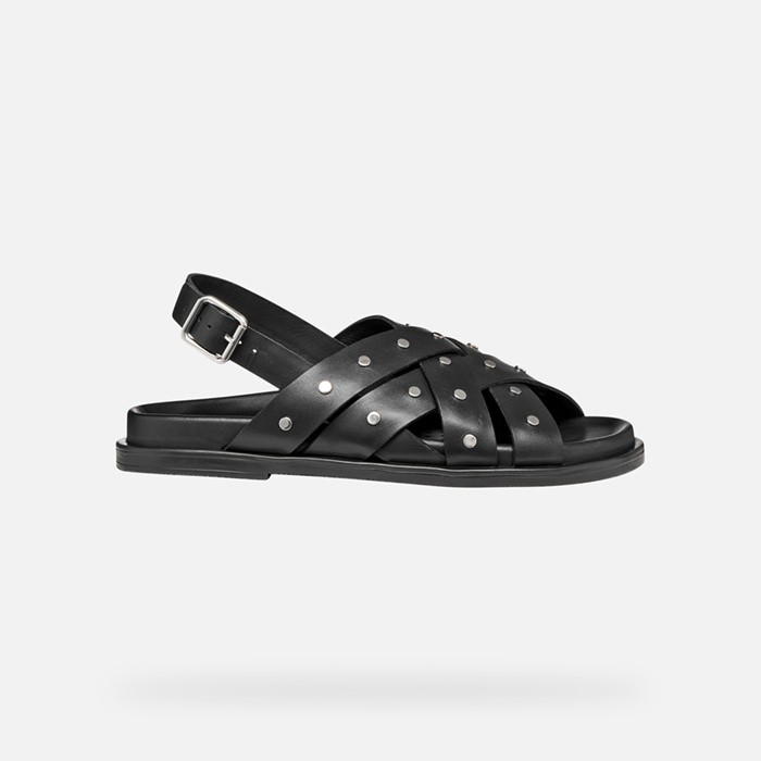 Studded sandals ADELASH WOMAN Black | GEOX