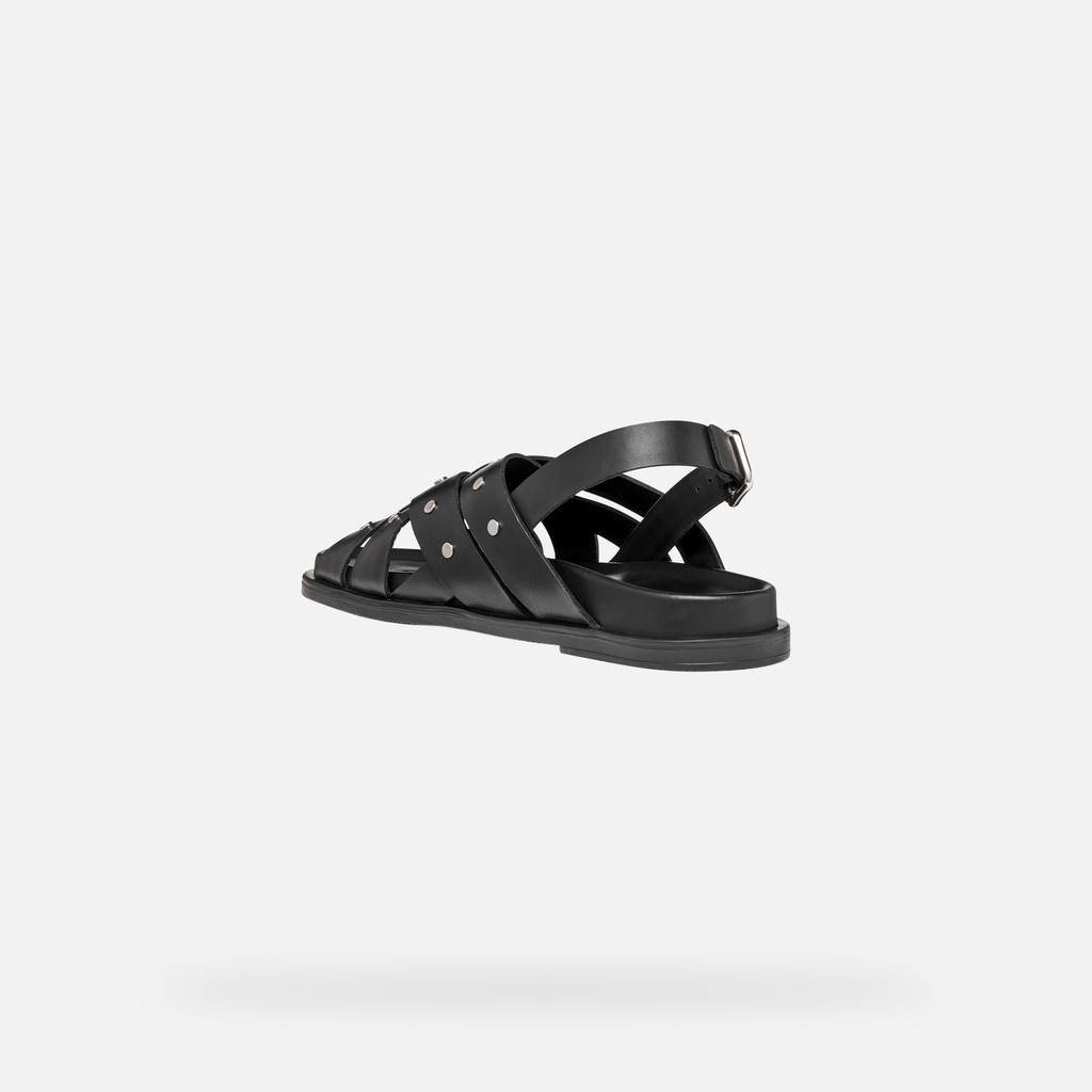 Studded sandals ADELASH WOMAN Black - image number 3 | GEOX