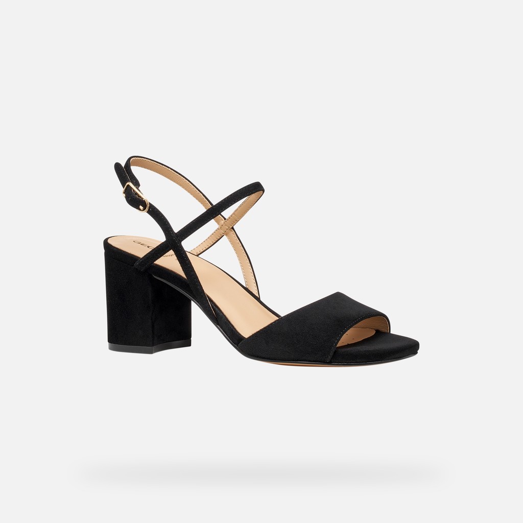 Medium-heeled sandals VIRNILISA 65 S WOMAN Black - image number 2 | GEOX