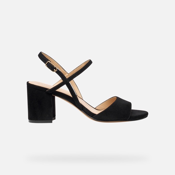 Medium-heeled sandals VIRNILISA 65 S WOMAN Black | GEOX