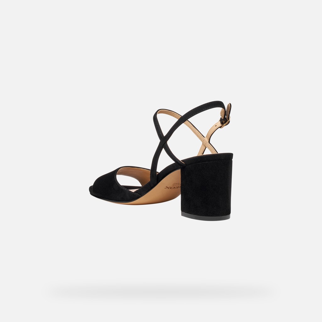 Medium-heeled sandals VIRNILISA 65 S WOMAN Black - image number 3 | GEOX