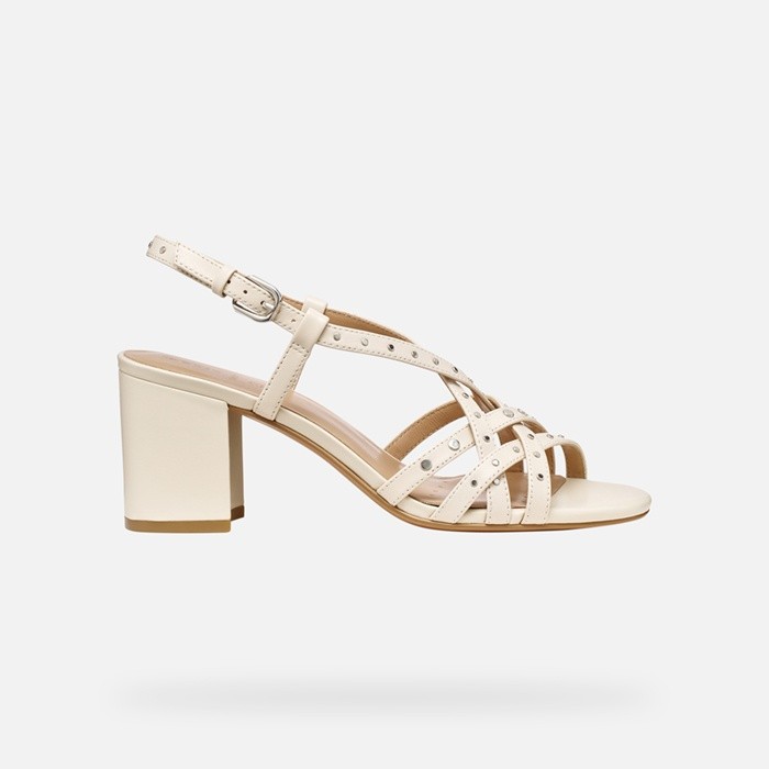 Medium-heeled sandals VIRNILISA 65 S WOMAN Papyrus | GEOX