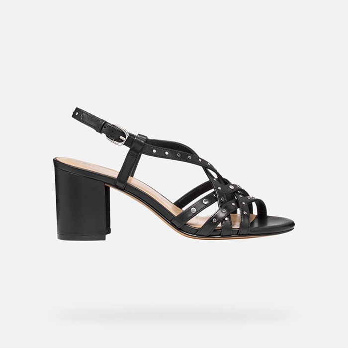 Medium-heeled sandals VIRNILISA 65 S WOMAN Black | GEOX